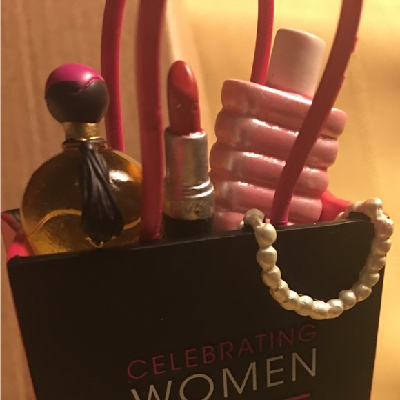 Avon 125th Anniversary Shopping Bag Ornament Christmas Holiday Rep Logo New - Picture 2 of 5